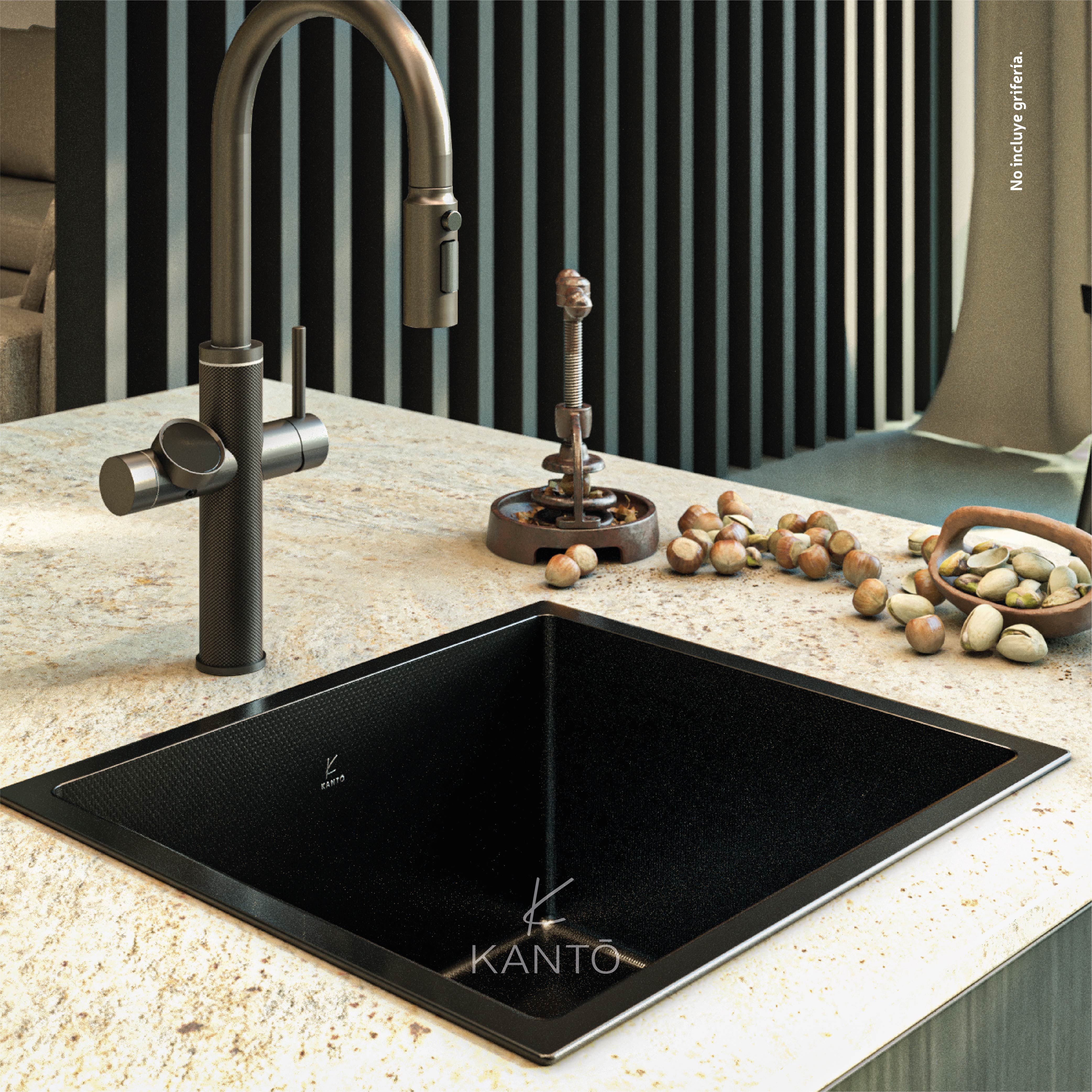 Lavaplatos Nobu Acero 304 Nano, Negro