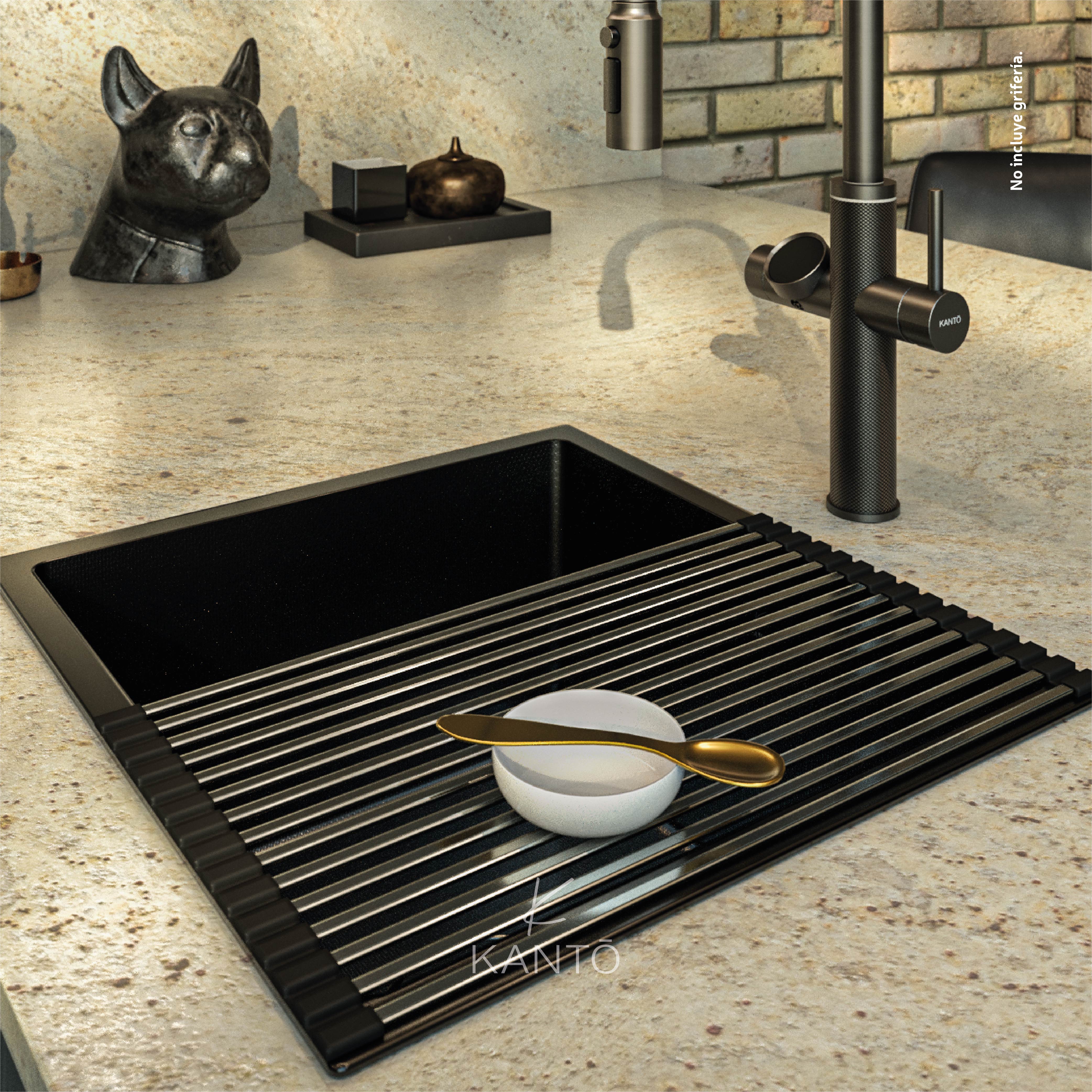 Lavaplatos Nobu Acero 304 Nano, Negro