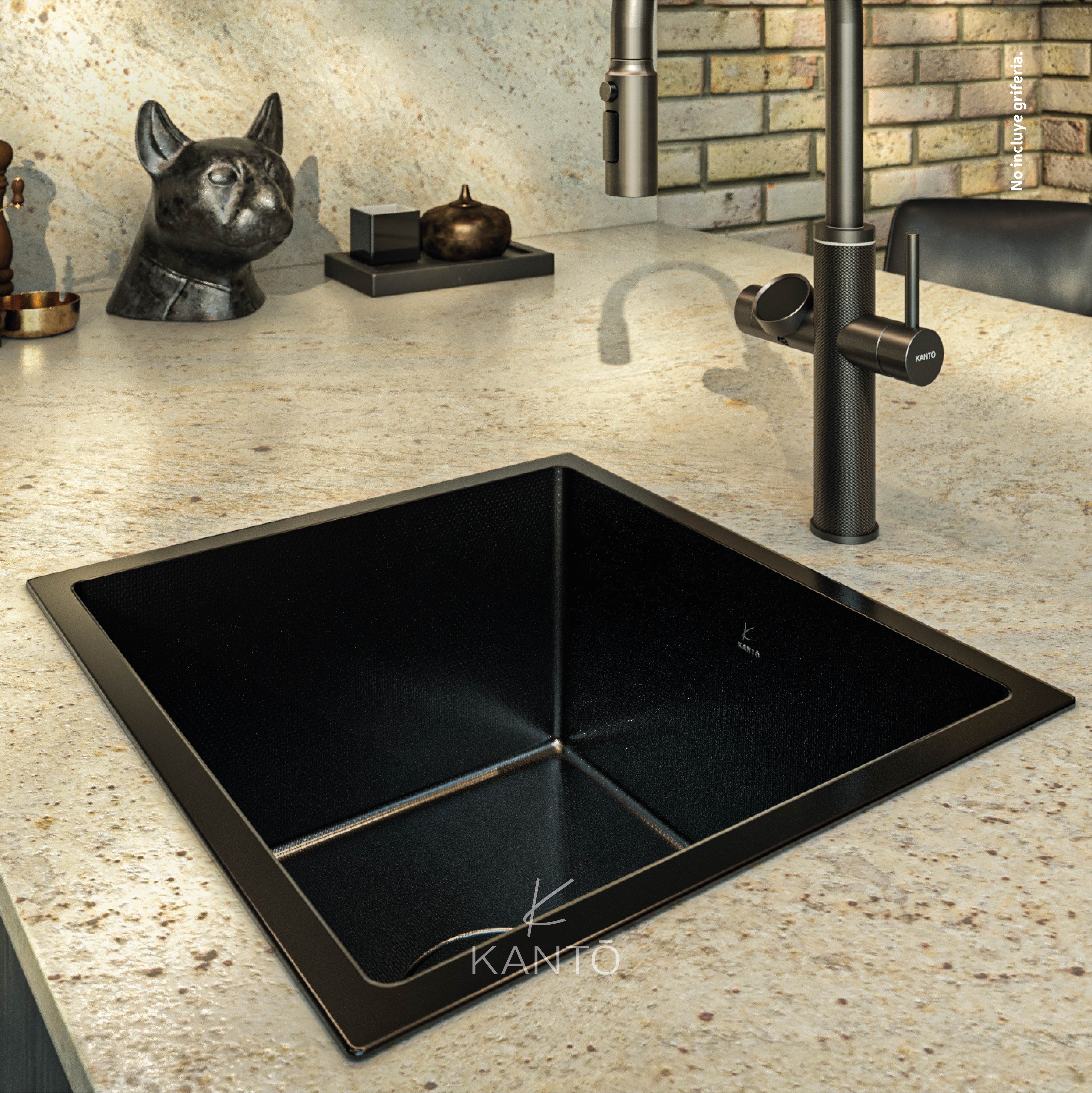 Lavaplatos Nobu Acero 304 Nano, Negro