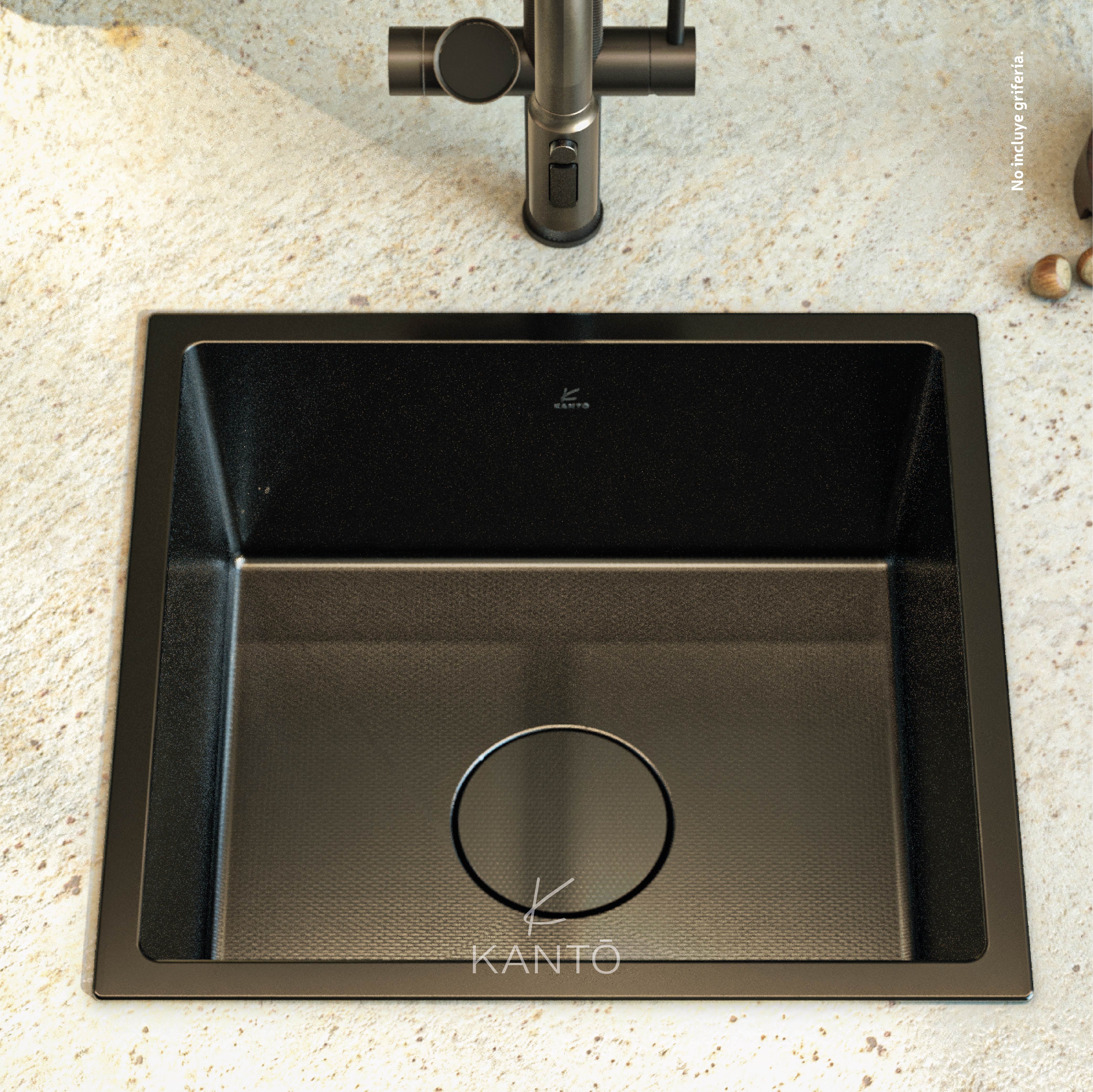Lavaplatos Nobu Acero 304 Nano, Negro
