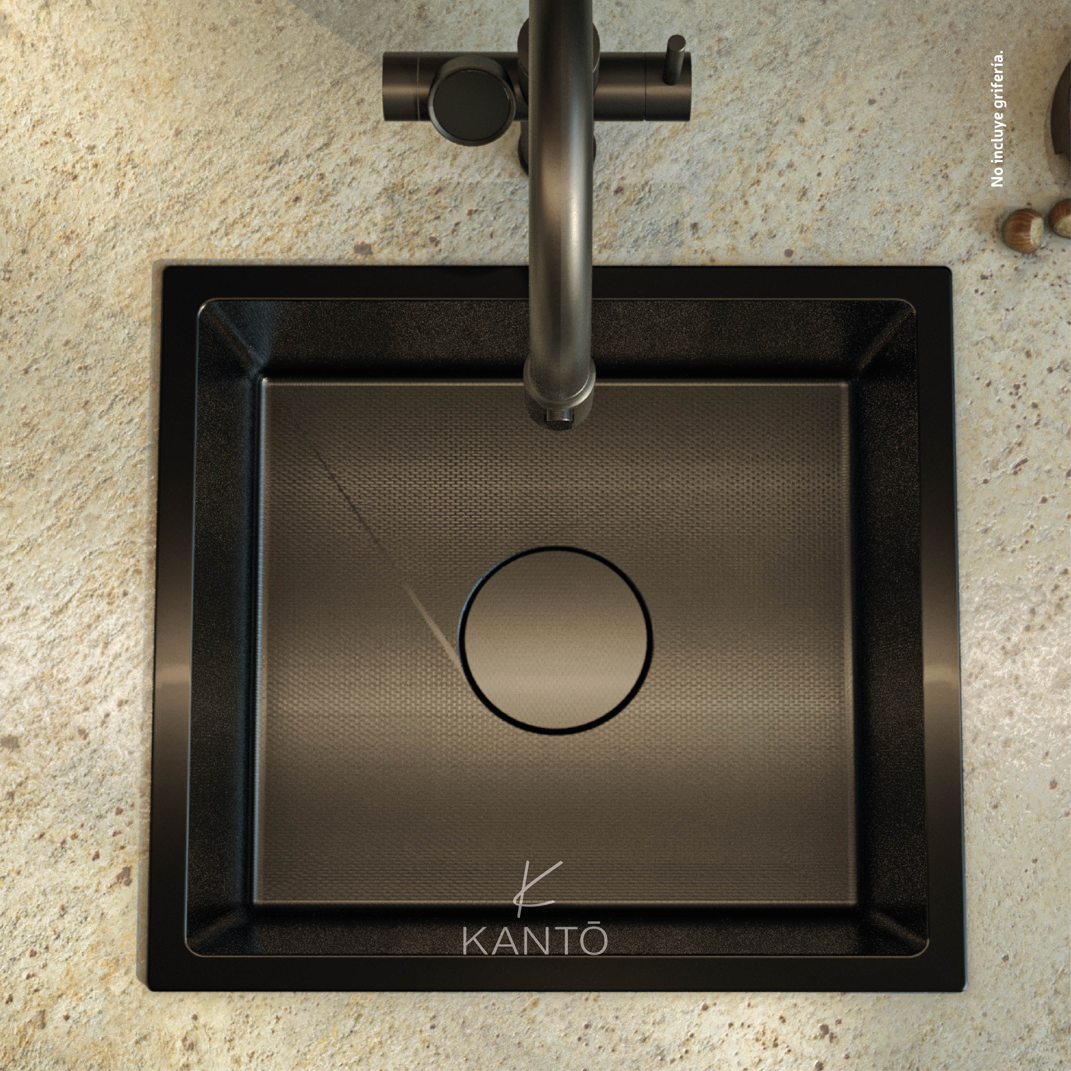 Lavaplatos Nobu Acero 304 Nano, Negro