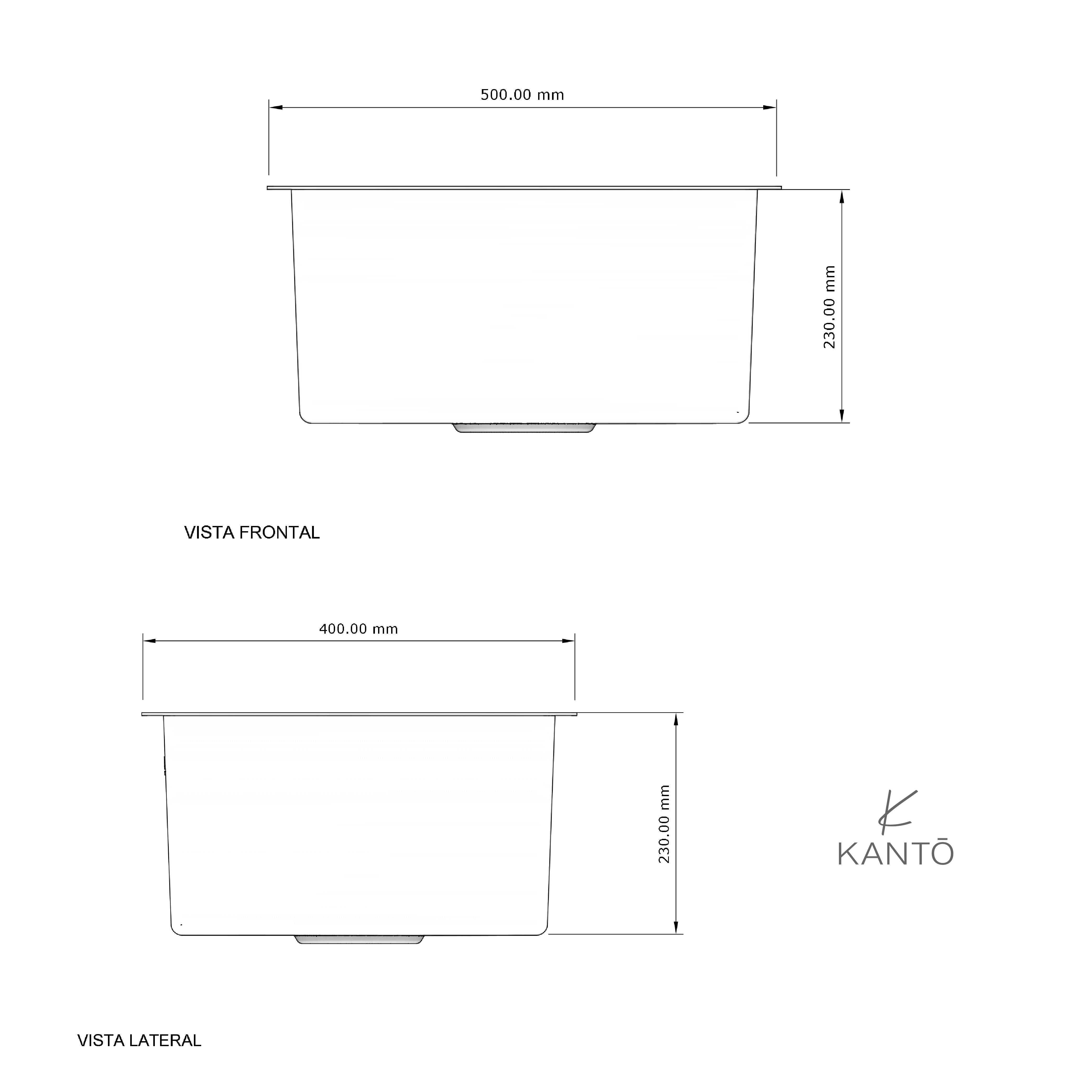 Lavaplatos Nobu Acero 304 Nano, Negro