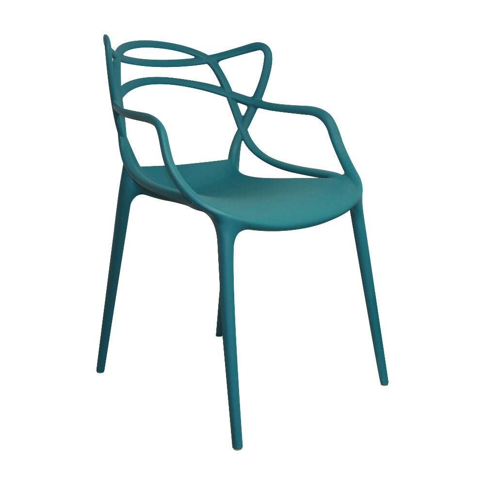 Kit por 2 Silla Solna Tipo Master Jardín - Azul Petroleo