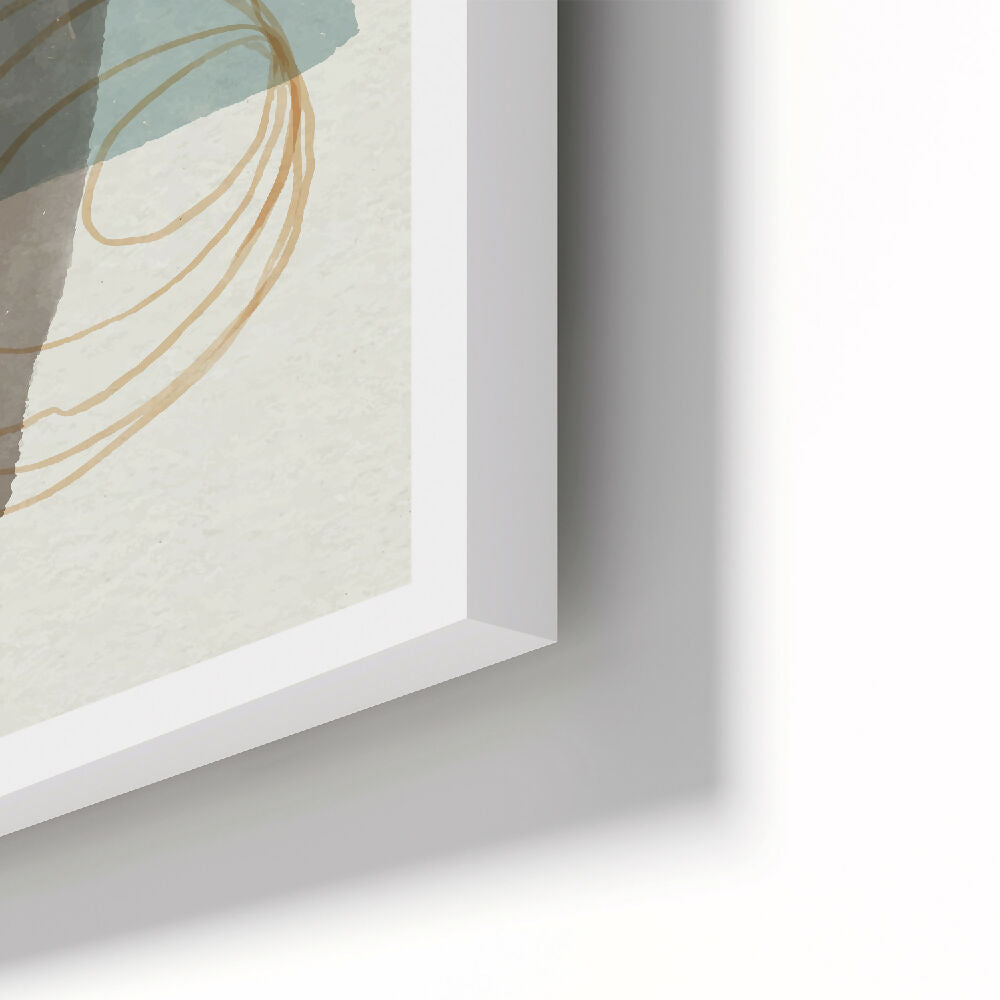 Cuadros Decorativos Triptico Azul Acuarela 37x50