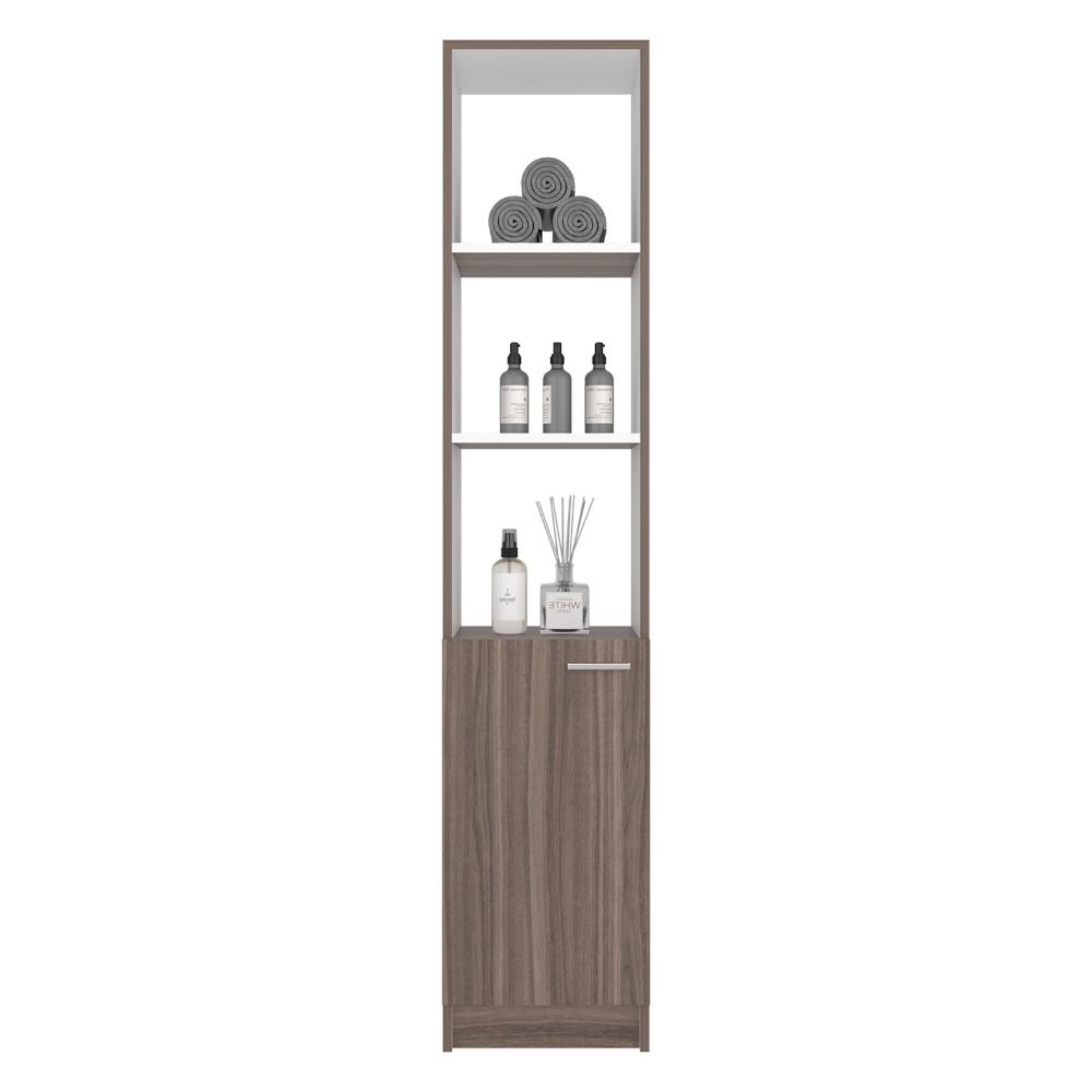 Organizador de Baño Aqua, Avellana y Blanco, con Variedad de Entrepaños ZF