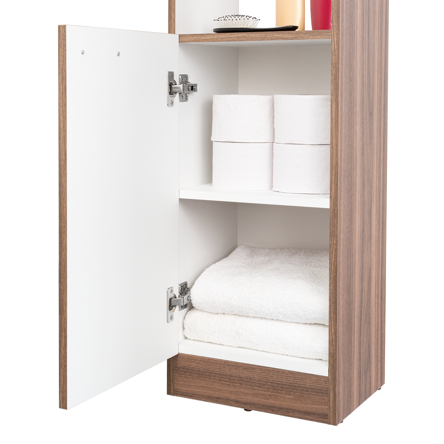 Organizador de Baño Aqua, Avellana y Blanco, con Variedad de Entrepaños ZF