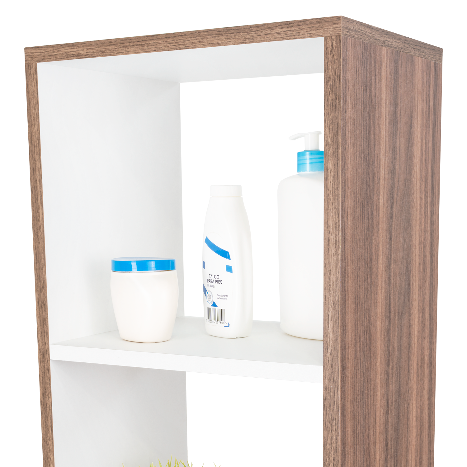 Organizador de Baño Aqua, Avellana y Blanco, con Variedad de Entrepaños ZF
