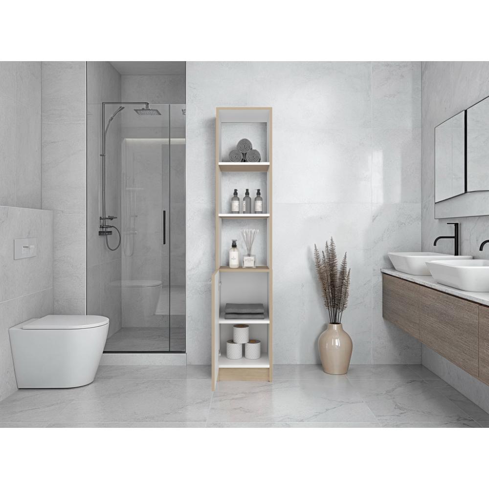 Organizador de Baño Aqua, Cartagena y Blanco, con Variedad de Entrepaños ZF
