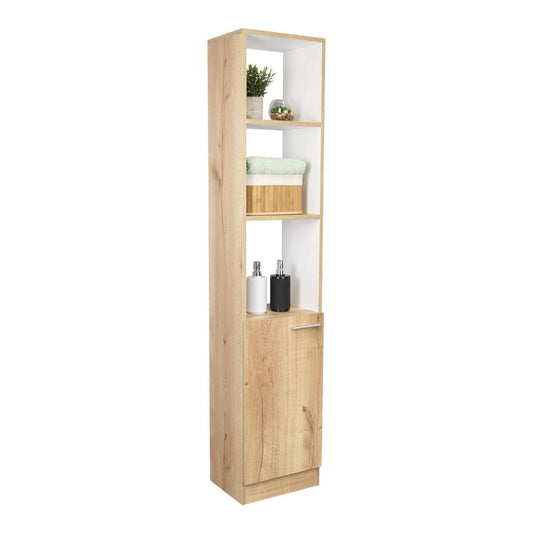 Organizador de Baño Paris, Café Claro y Blanco, con amplios espacios para colorcar objetos