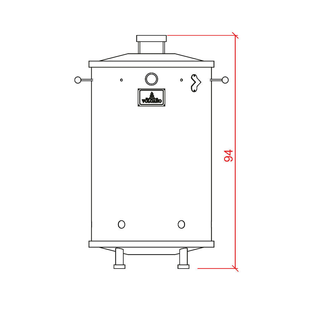 Asador Barril Olympus Grande 100% Acero Inoxidable