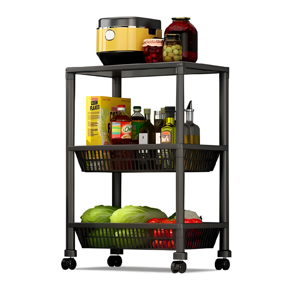 Carrito Organizador 3 Niveles Con Ruedas Multiusos YH6710-3A