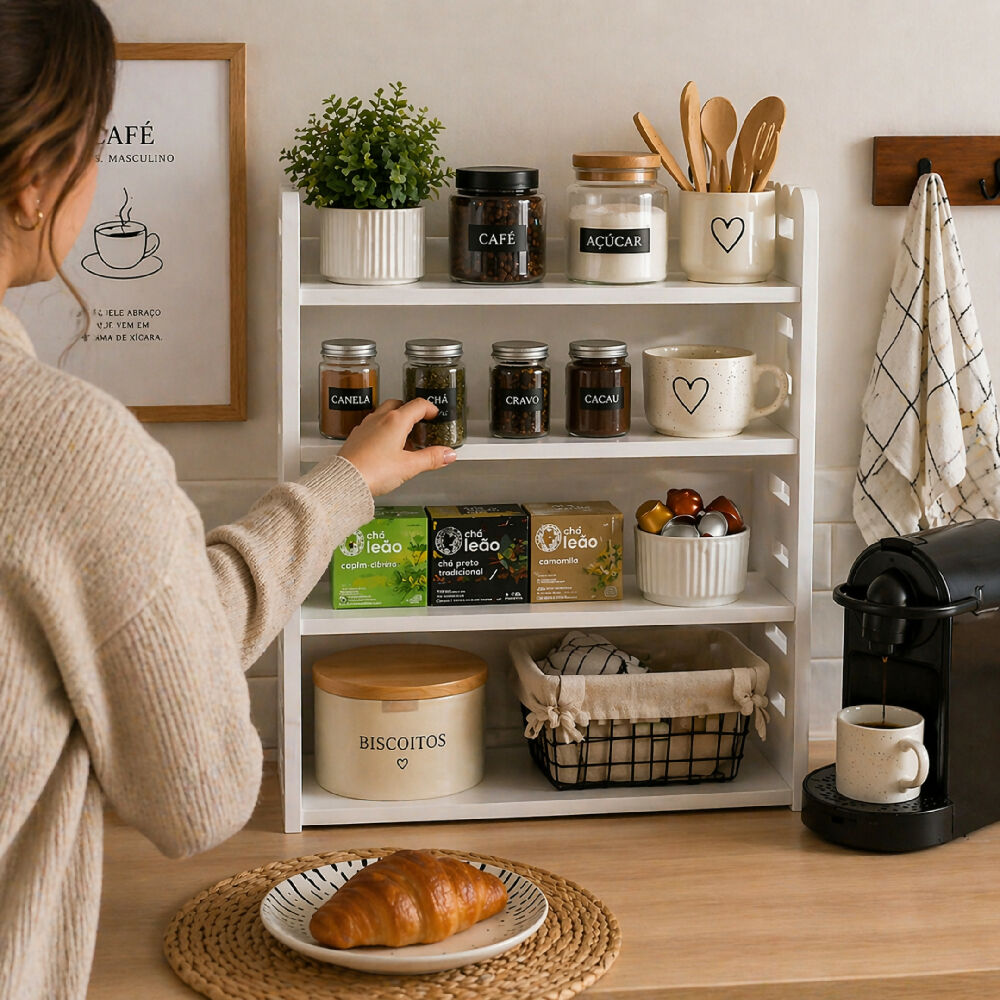 Organizador De Escritorio, Cocina Multiusos Estantería Práctica Para Libros, Utensilios Y Accesorios