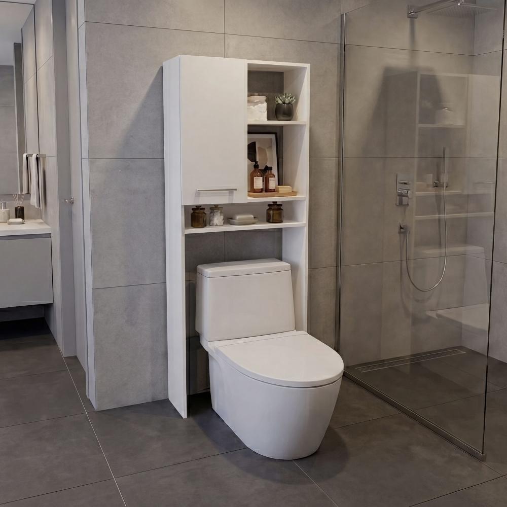 Gabinete de Baño Bristol 26, Blanco Duqueza, Ideal para Ahorrar Espacio