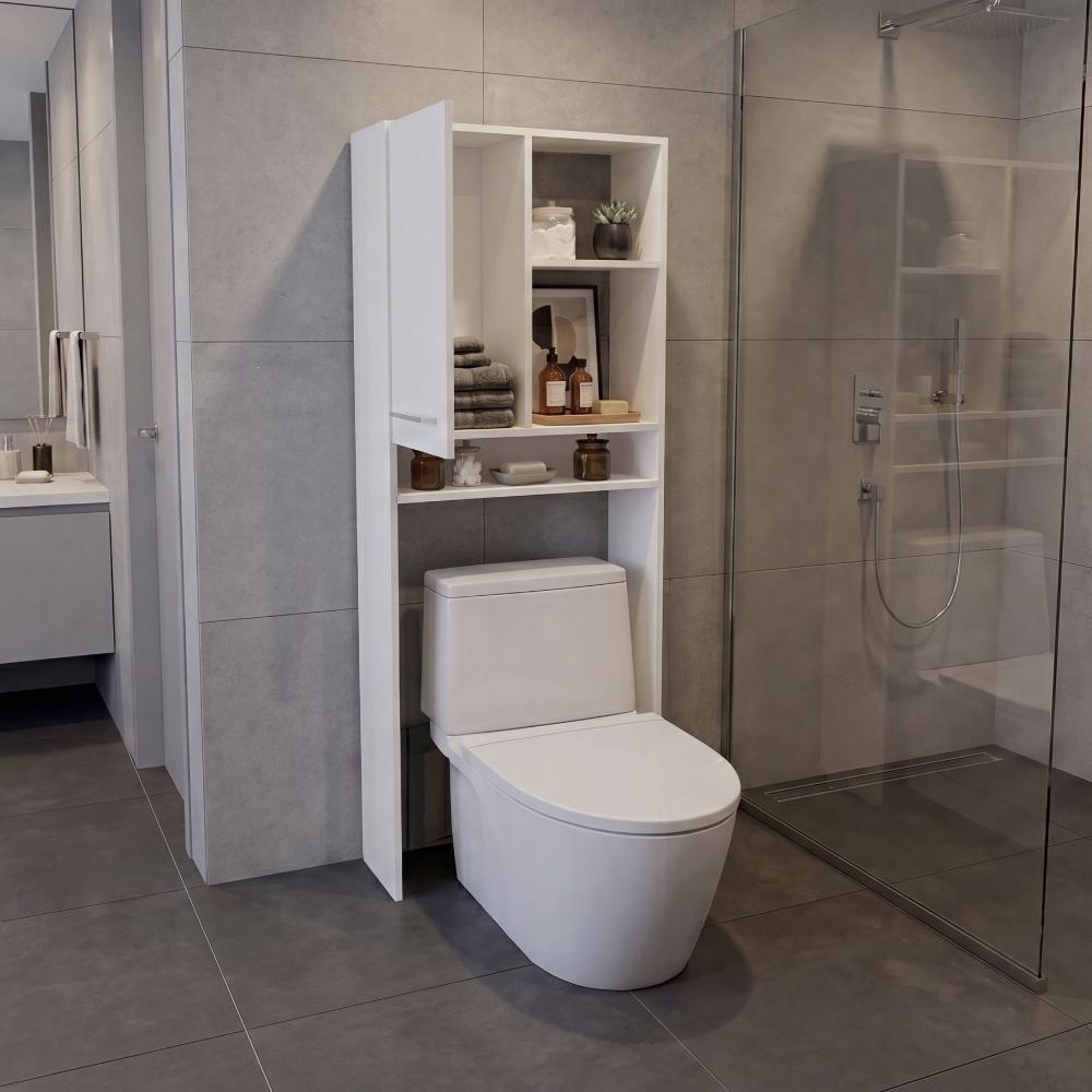 Gabinete de Baño Bristol 26, Blanco Duqueza, Ideal para Ahorrar Espacio