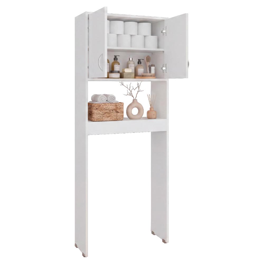 Gabinete de Baño Bristol-25, Kronos Blanco, Amplios Espacios para Colocar Objetos Decorativos ZF