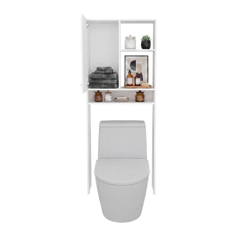 Gabinete de Baño Bristol-26, Kronos Blanco, Amplios Espacios para Colocar Objetos Decorativos ZF