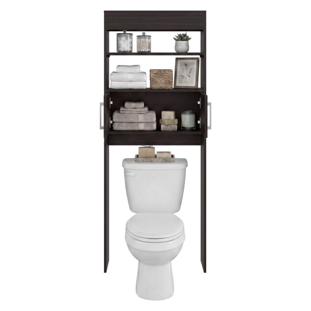 Gabinete de Baño Madrid, Kronos Nogal, Amplios Espacios para Colocar Objetos Decorativos ZF