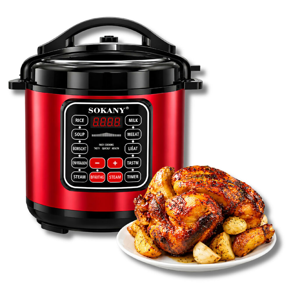 Olla A Presión Digital Multifuncional Sokany SK-07090 De 5 Litros