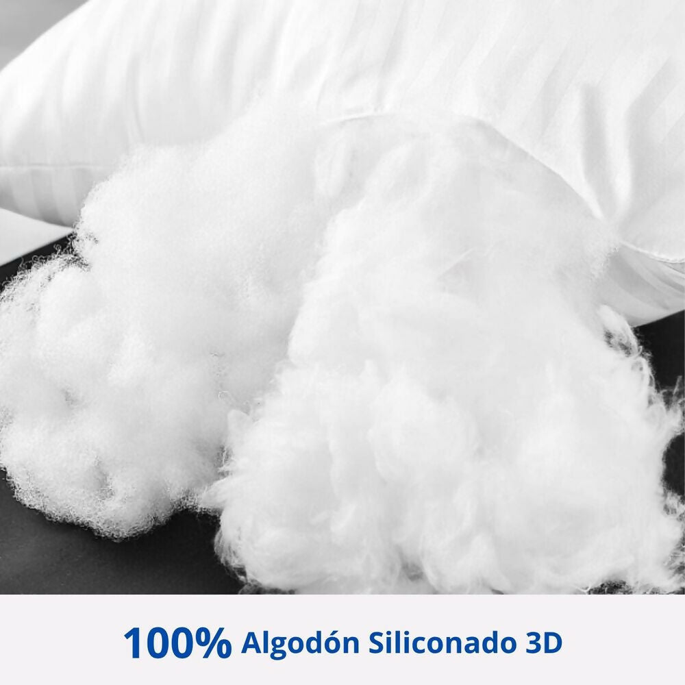 Almohada siliconada con funda 45x65cm Set x2
