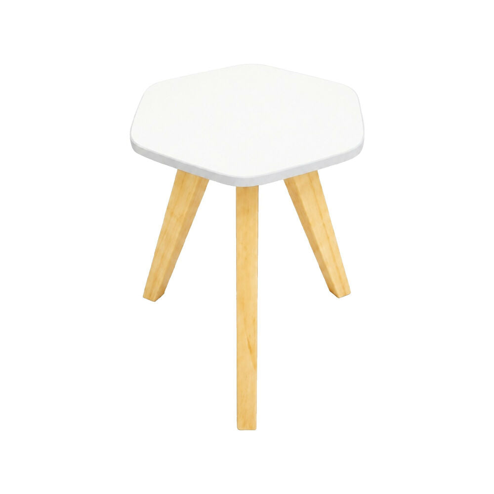 Mesa Auxiliar Nórdica Hexagonal Mediana