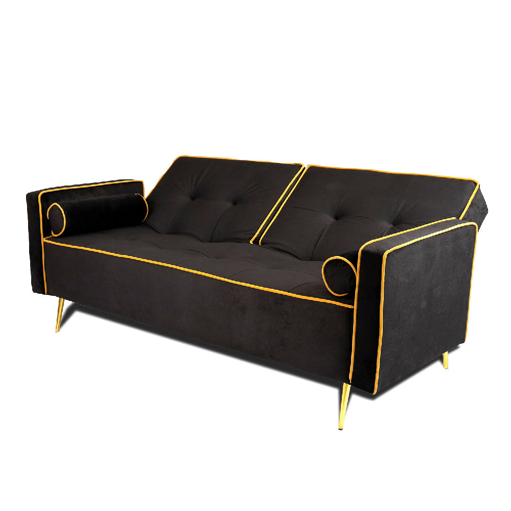 Sofá Cama Murcia Negro 3 Puestos