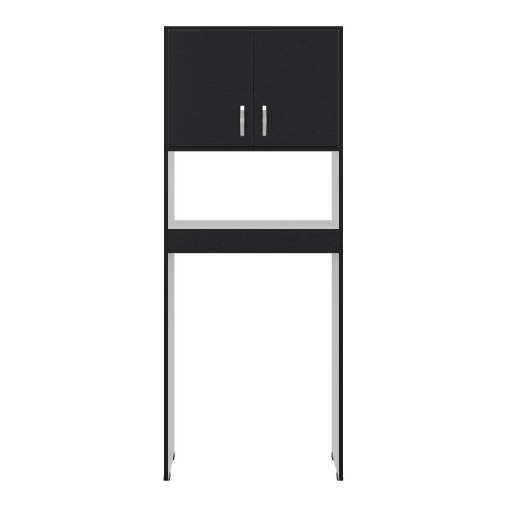 Gabinete de Baño Bristol-25, Wengue y Blanco, Amplios Espacios para Colocar Objetos Decorativos ZF