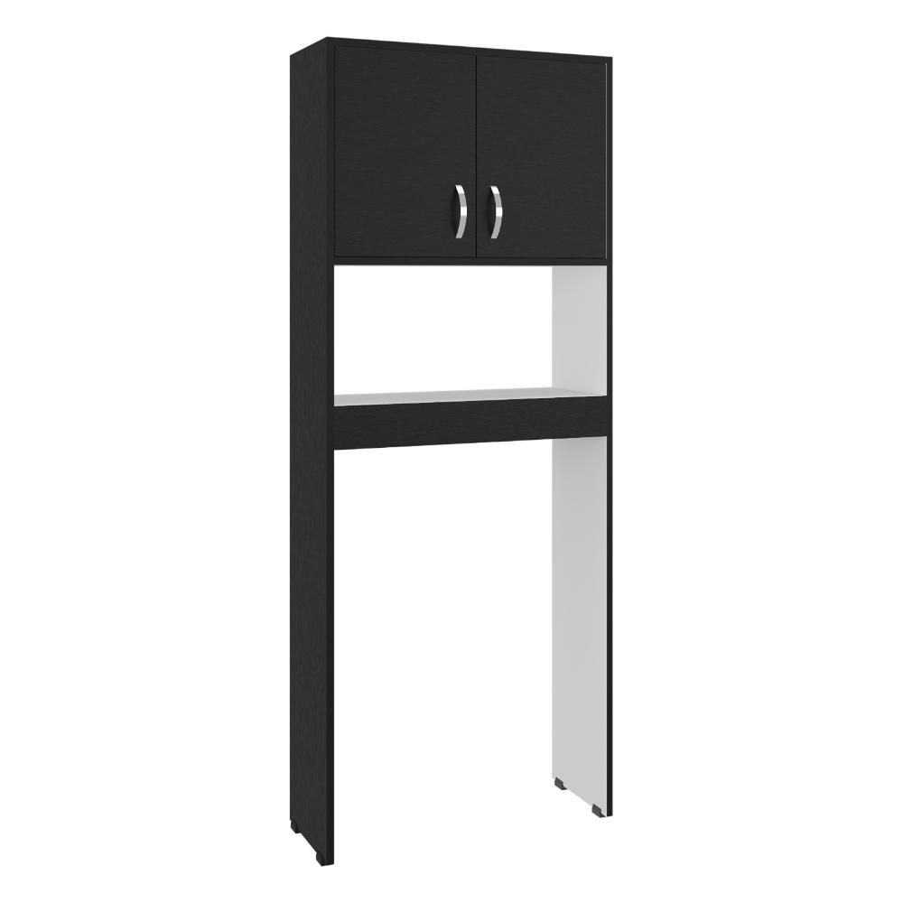 Gabinete de Baño Bristol-25, Wengue y Blanco, Amplios Espacios para Colocar Objetos Decorativos ZF