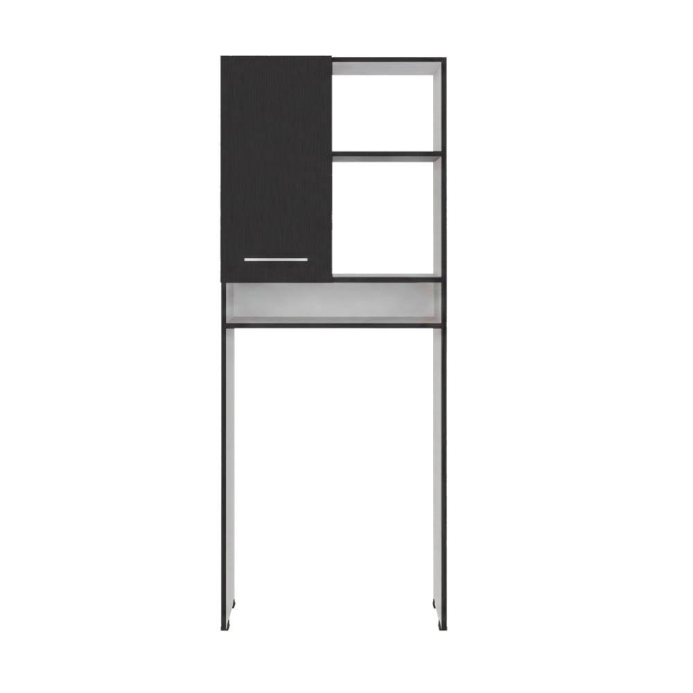 Gabinete de Baño Bristol-26, Wengue y Blanco, Amplios Espacios para Colocar Objetos Decorativos ZF