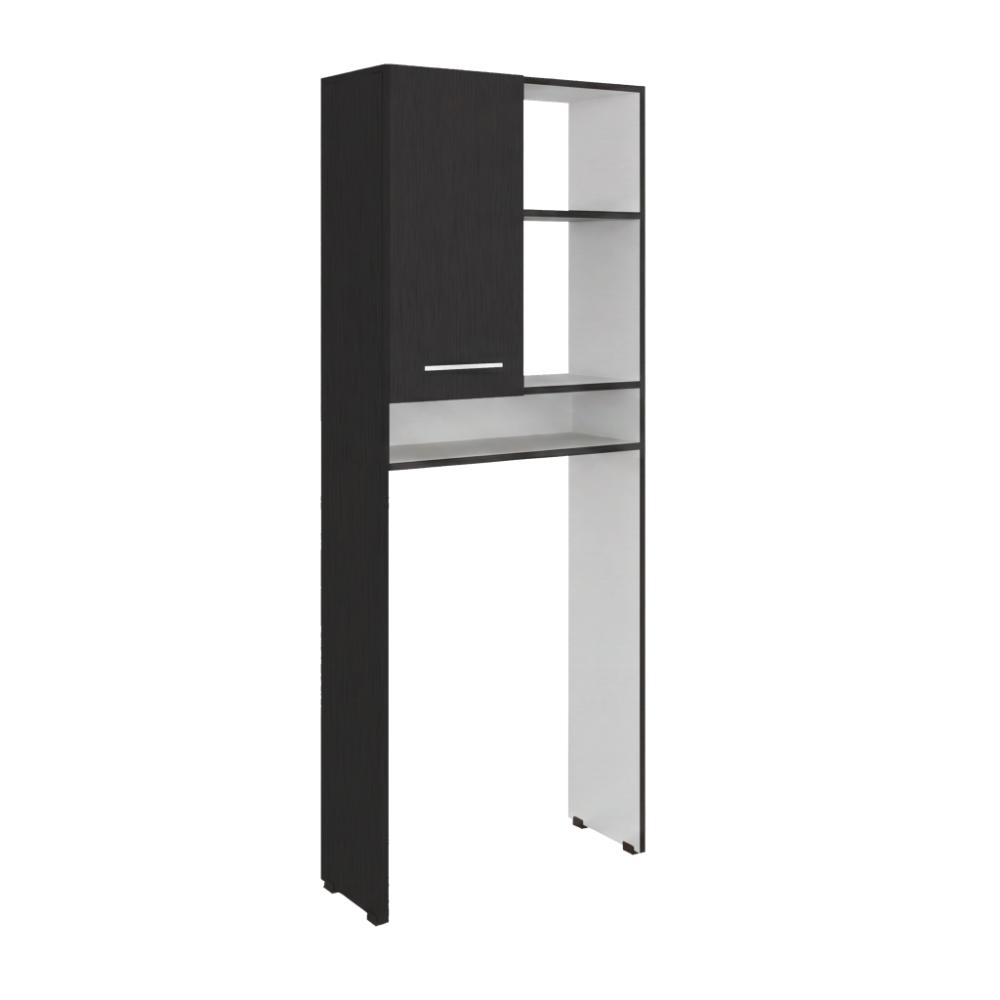 Gabinete de Baño Bristol-26, Wengue y Blanco, Amplios Espacios para Colocar Objetos Decorativos ZF