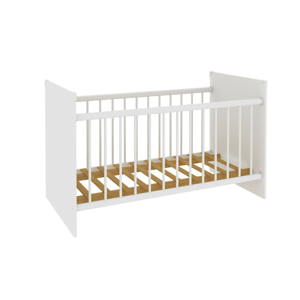 Combo Cuna Jaén Blanco + Cómoda Dakar Blanca