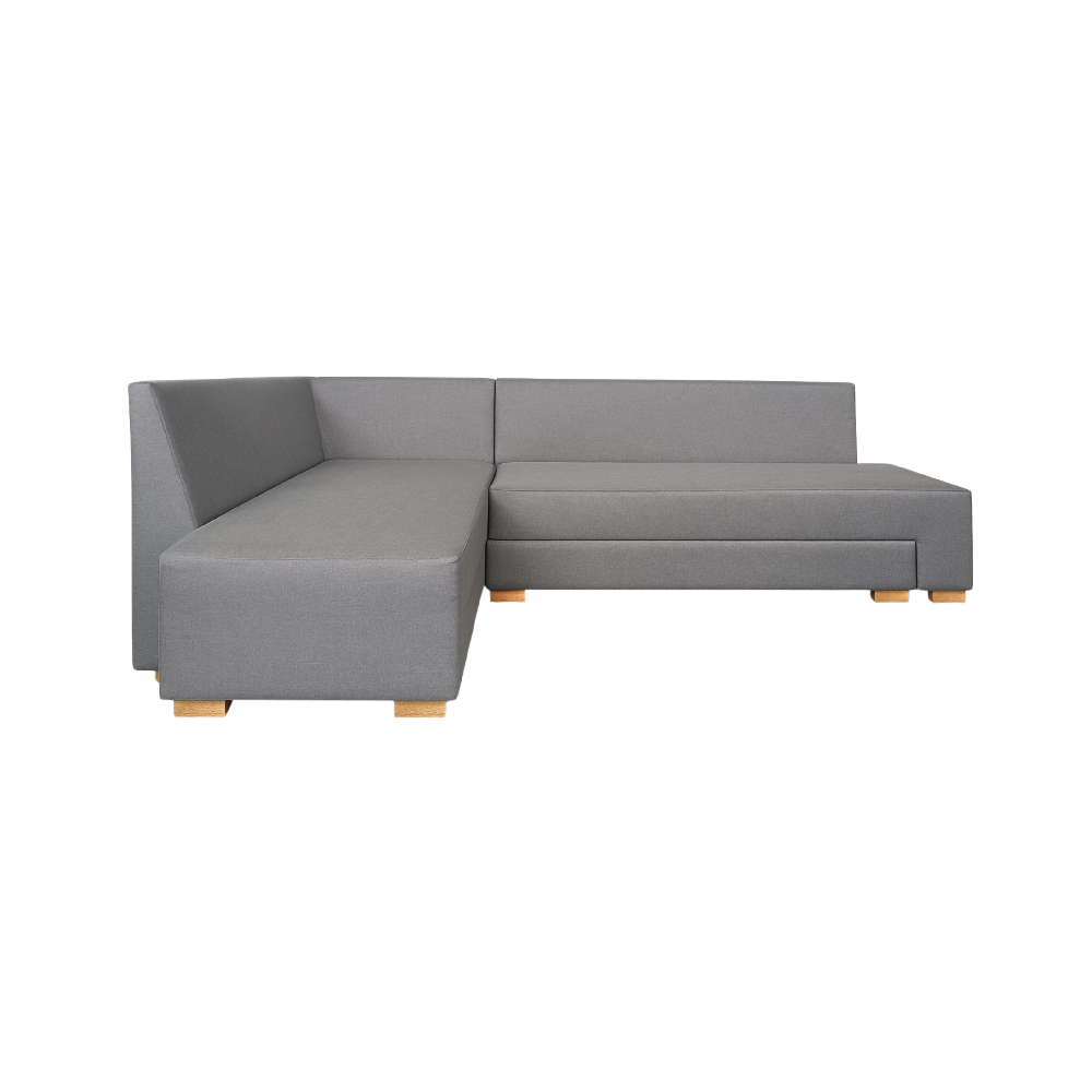 Sofá Cama en L Izquierdo Tito Lona anti fluidos Gris 288x88x83