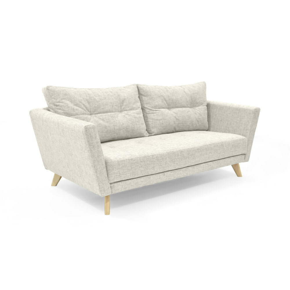 Sofa Grecia 3 puestos 192x85x84 Tela Taupe