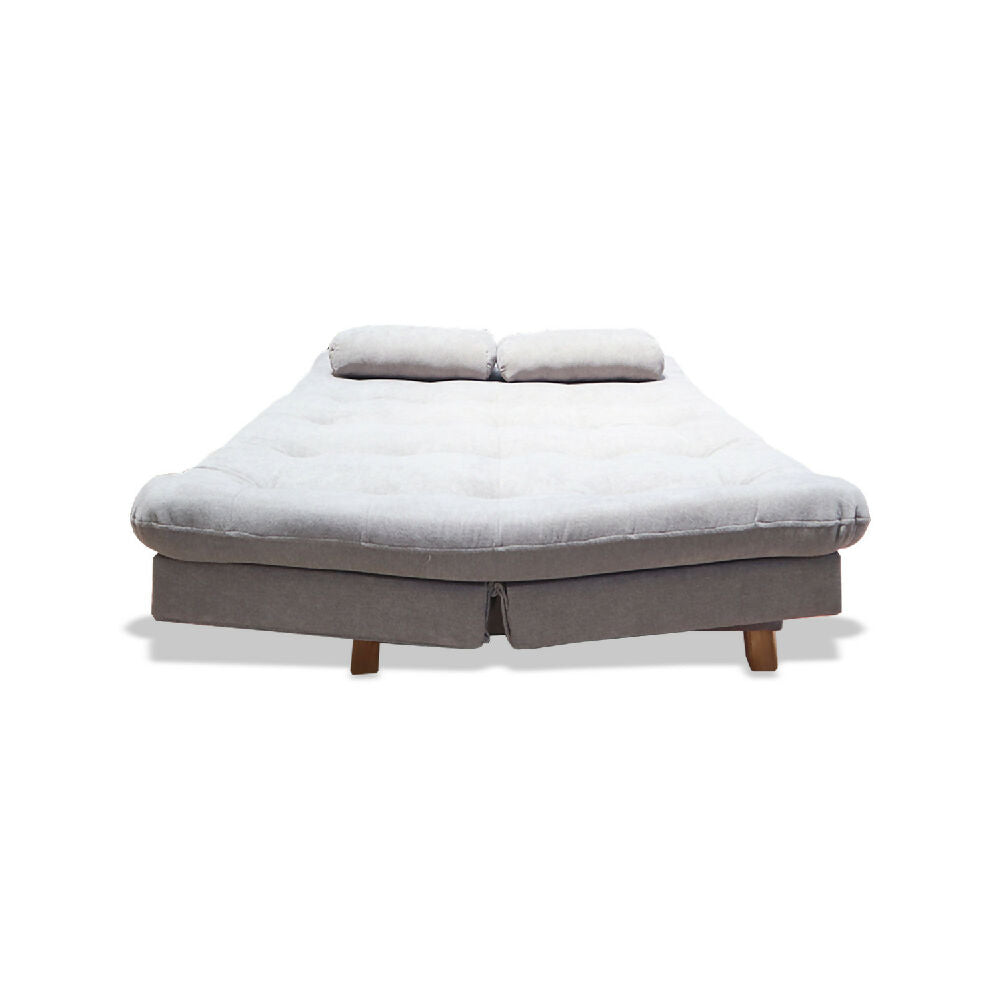 Sofacama Bakers 3 Posiciones Gris + 2 Cojines Decorativos