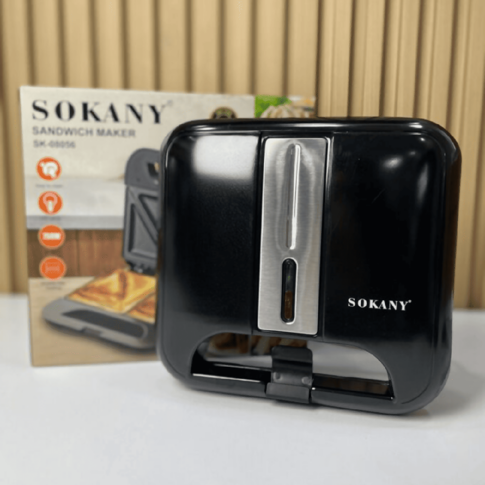 Sandwichera 4 Puestos Sokany Cocina Fácil Y Rápida Ideal Para Hogar