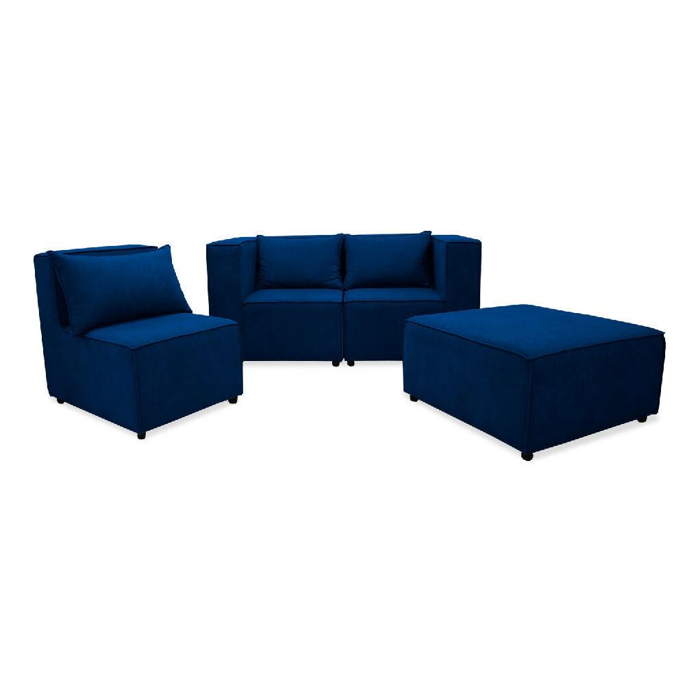 Sala Hofer Modular Azul Petroleo
