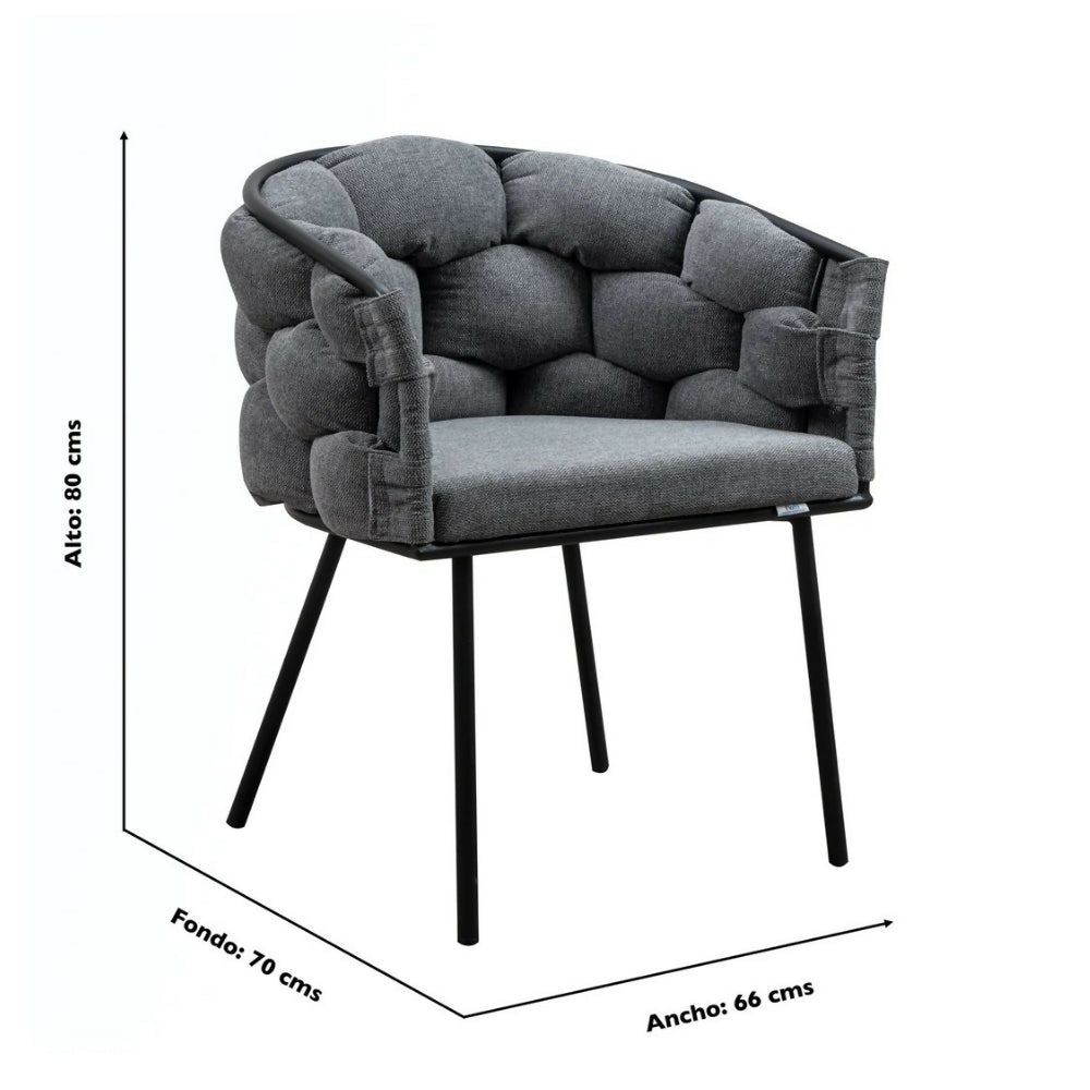 Silla Auxiliar Gris Scarlet