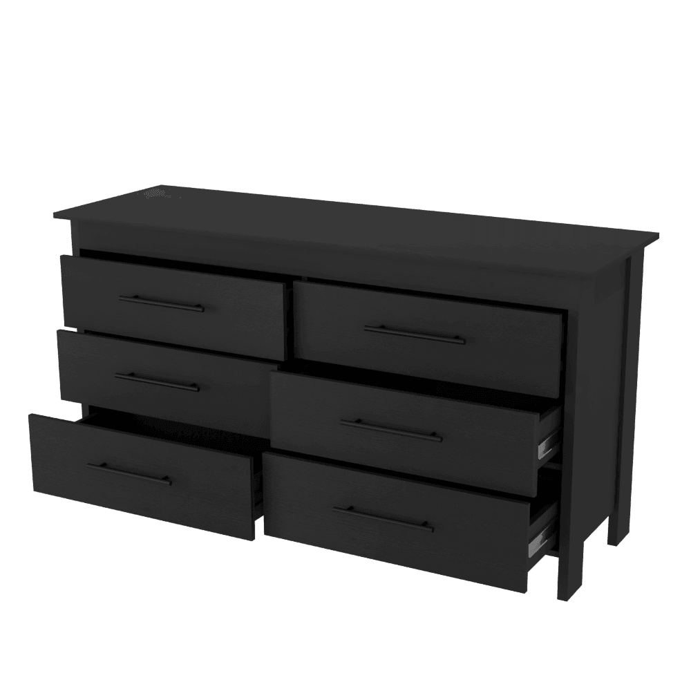 Set de 2 Organizadores Rosember, Wengue, con Seis Cajones