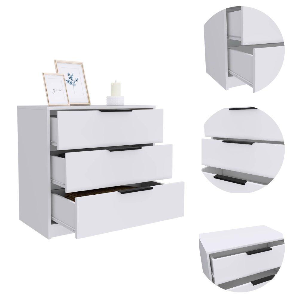 Set de 2 Organizadores Wesley, Blanco, con Tres Cajones ZF