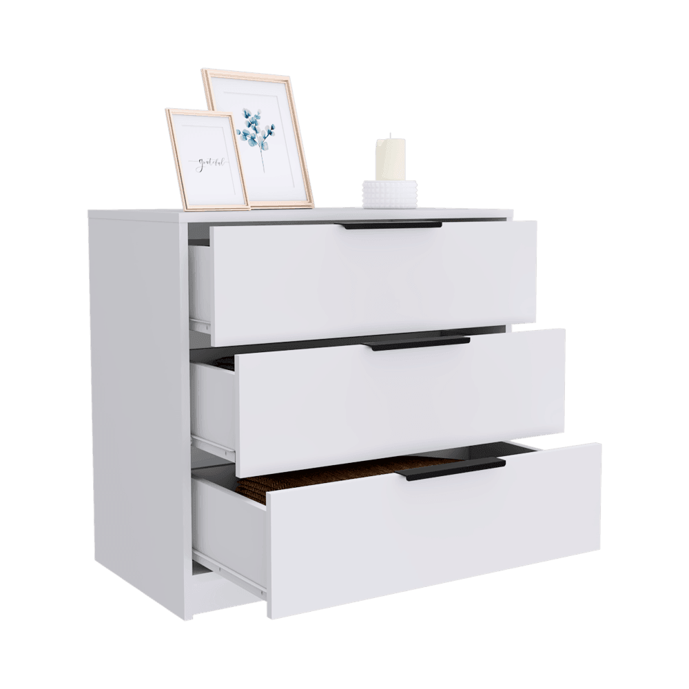 Set de 2 Organizadores Wesley, Blanco, con Tres Cajones ZF