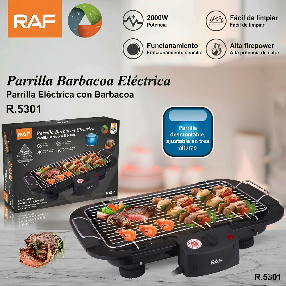 Parrilla Eléctrica Bbq RAF R.95301-110 Asador De Interiores 2000W