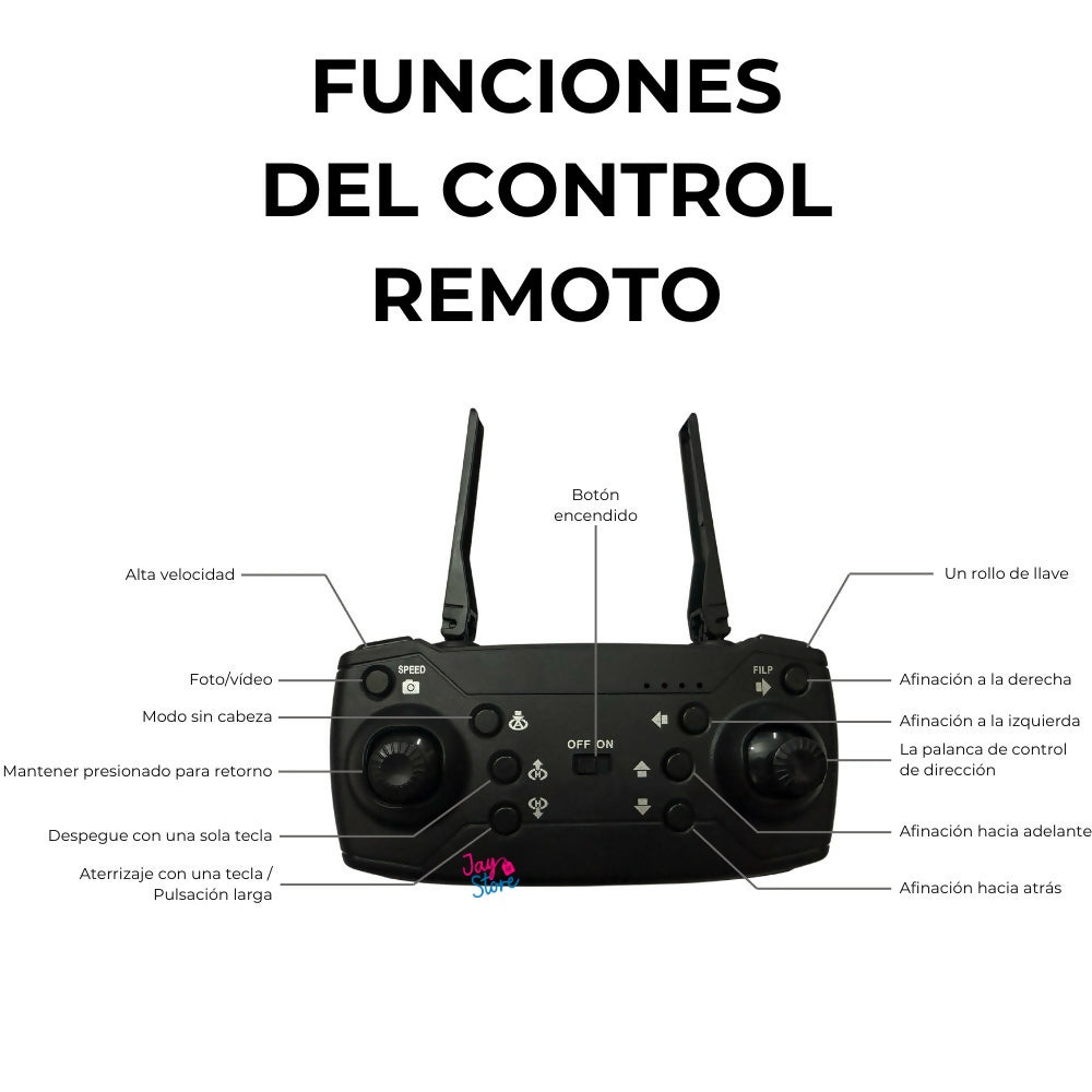 Drone 998 Plegable Cámara HD para Principiantes WiFi 2.4ghz