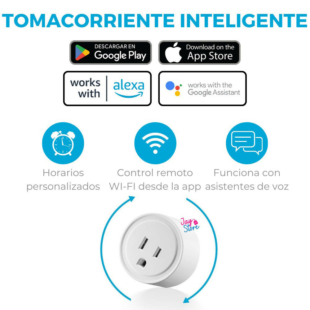 Setx4 Tomacorriente Inteligente Alexa Google Home WiFi 2.4G