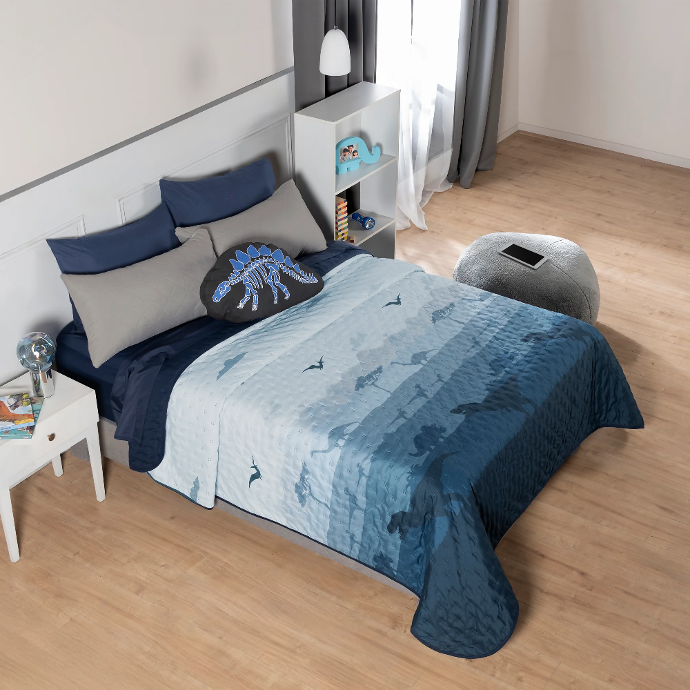 Edredón Novo Jurásico, para Cama Doble, 2 Vistas