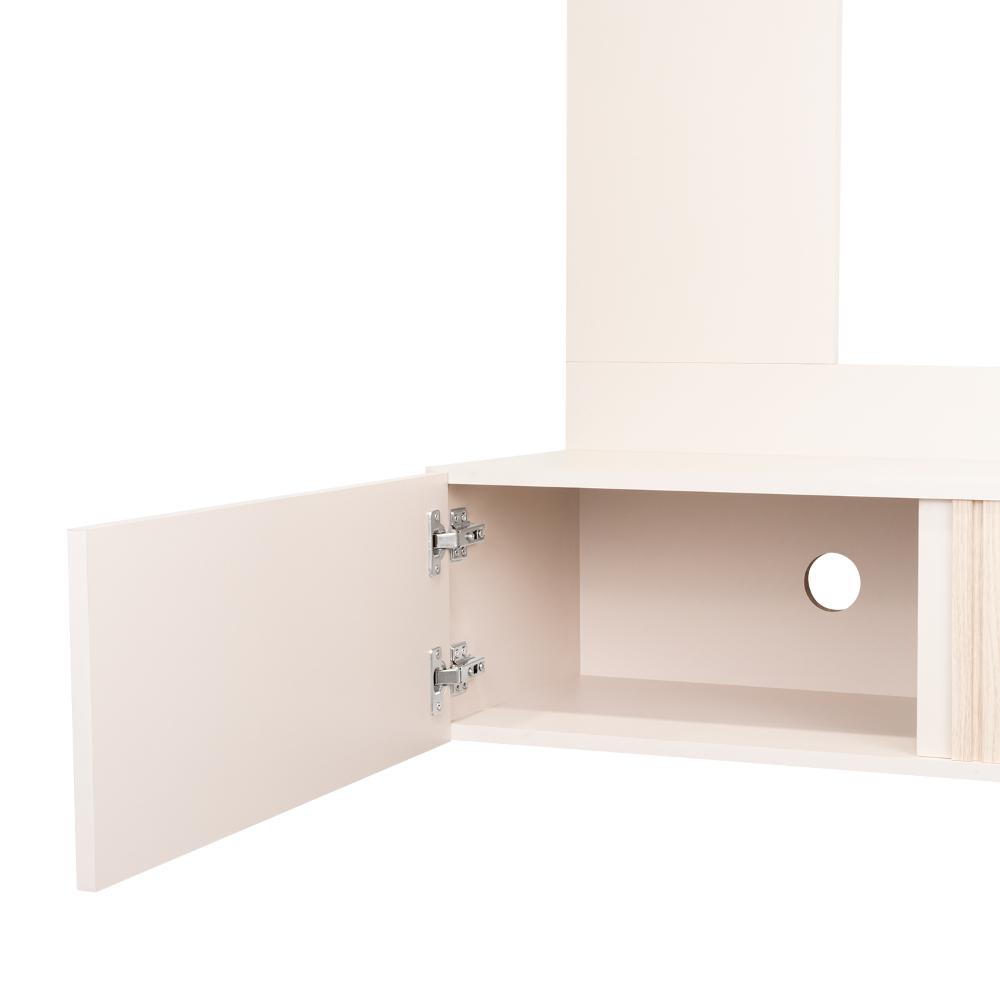 Panel de Tv Isolde, Capri y Fresno Europeo, con Espacio Para Televisor de Hasta 70 Pulgadas