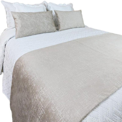 Piecero De Cama Mokawa Beige Doble