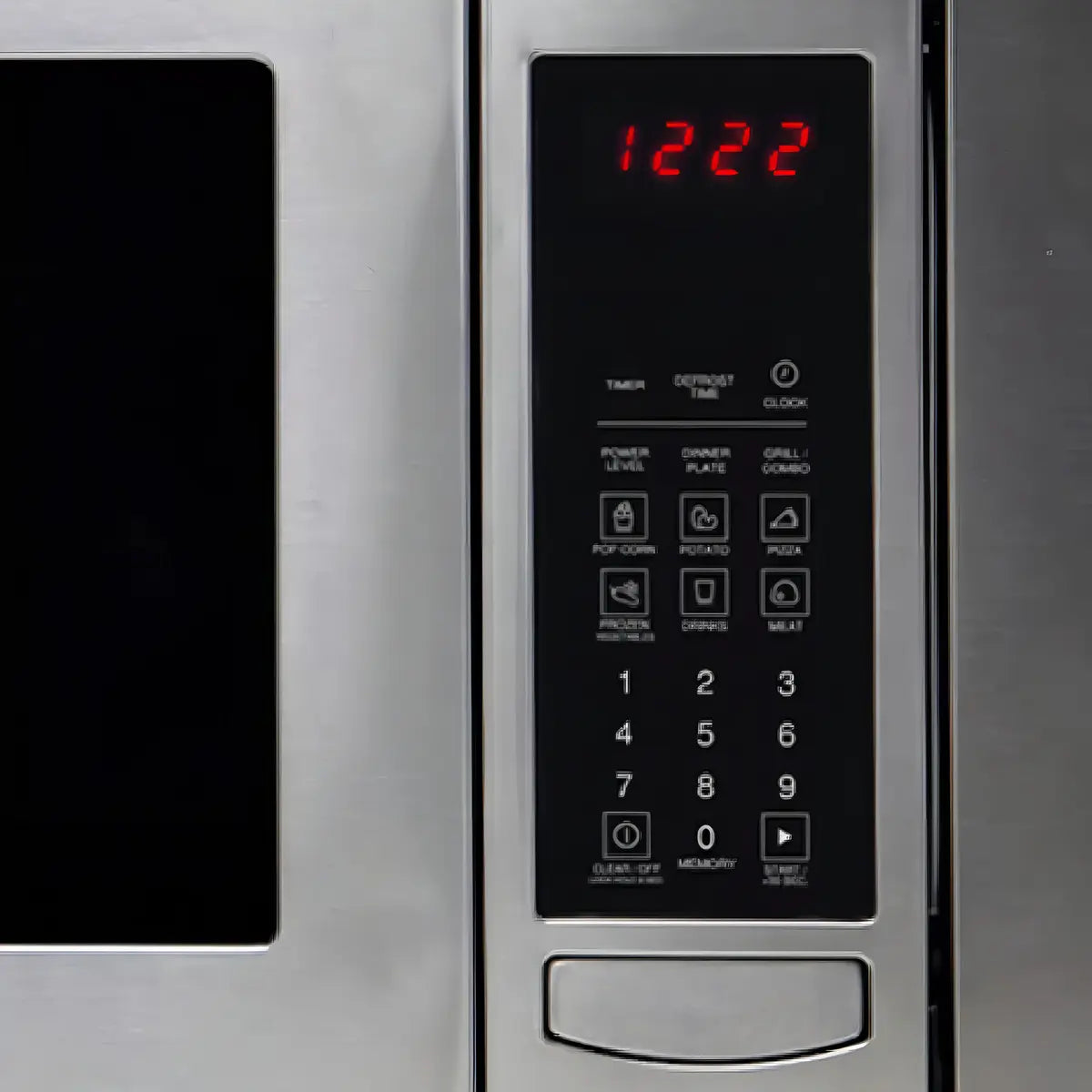 Horno Microondas De 31.1 litros GE Profile Acero Inoxidable Con Vidrio, Negro