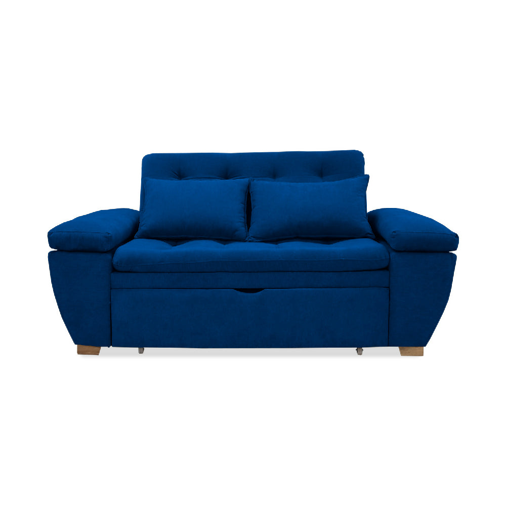 Sofacama Tobler Multifuncional Carrito Azul Petróleo
