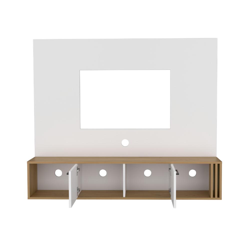 Panel de TV Vanez, Blanco y Fresno Europeo, para TV hasta 60'' ZF