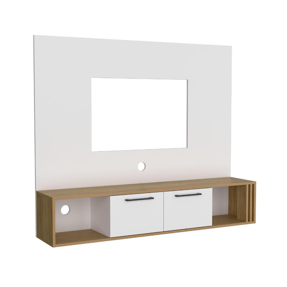 Panel de TV Vanez, Blanco y Fresno Europeo, para TV hasta 60'' ZF