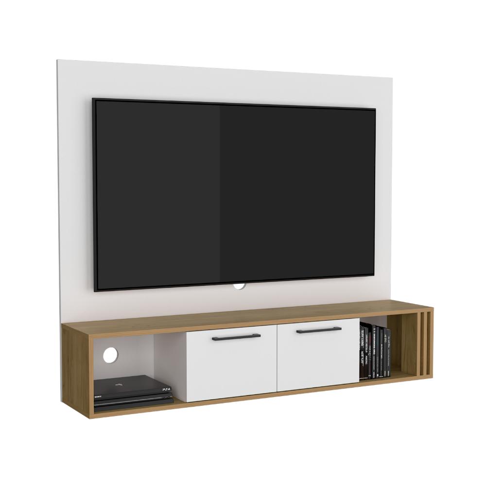 Panel de TV Vanez, Blanco y Fresno Europeo, para TV hasta 60'' ZF